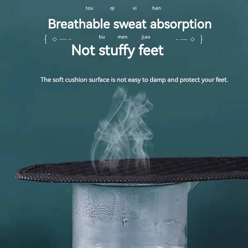 5 pairs desodorante palmilhas de pouco peso sapatos almofadas absorvem-suor respirável carvão de bambu fino esportes palmilhas para homem