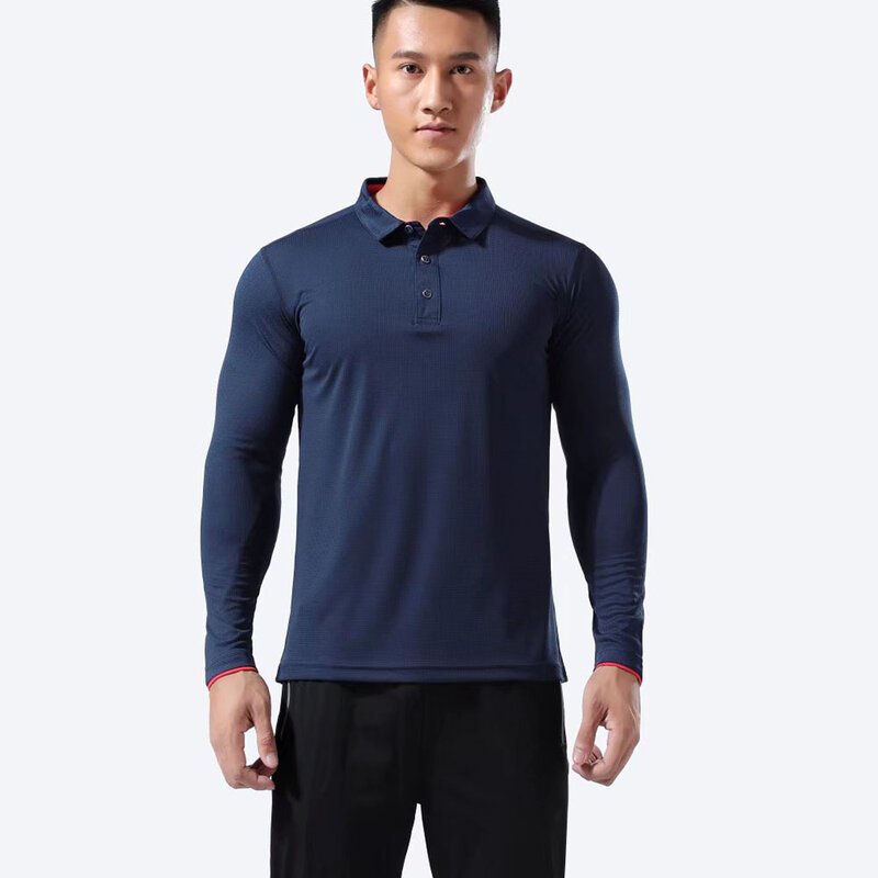 Polo-통기성 긴 소매 골프 셔츠 남녀 공용, 스포츠 피트니스 테니스 의류, 여성용 골프 셔츠