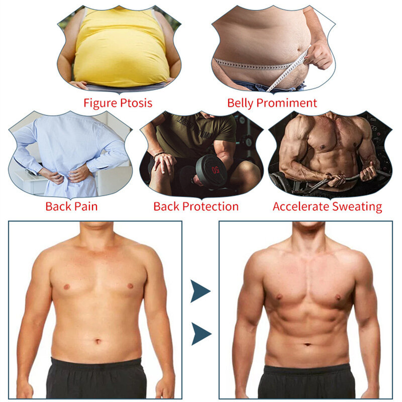 Faja reductora de vientre y estómago, correas moldeadoras de cuerpo, tensa la sudoración, Fitness, transpiración, trotar, entrenador de cintura