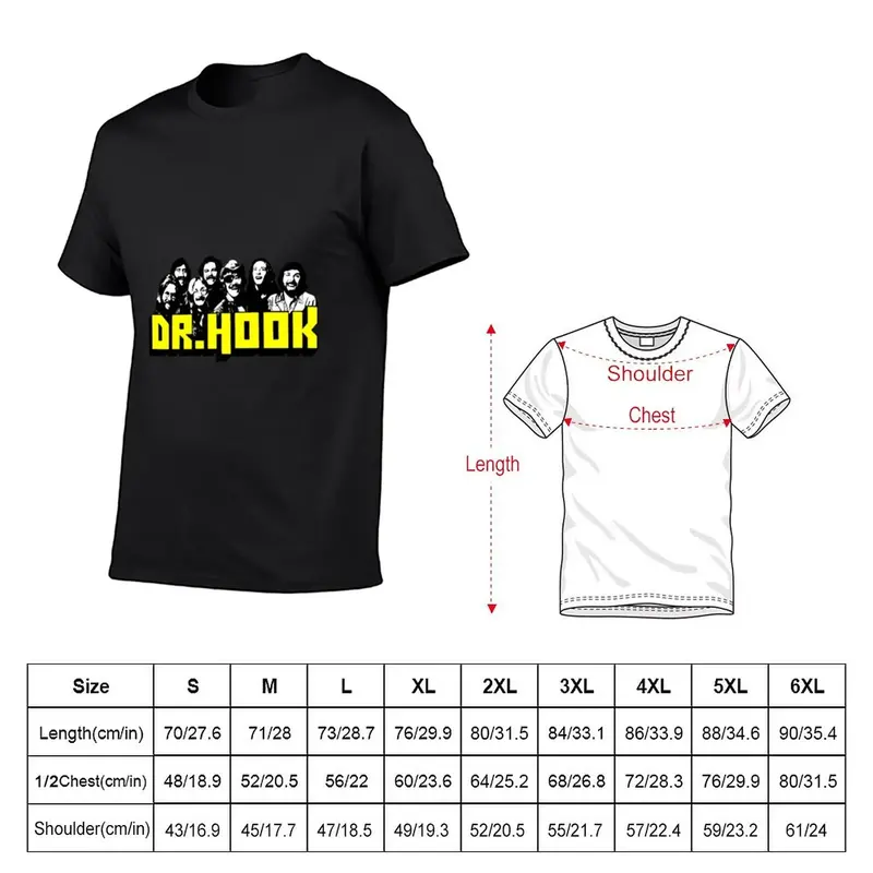 T-Shirt Dr Hook Masculina, Adesivo, Máscara, Sublime, Roupas Masculinas