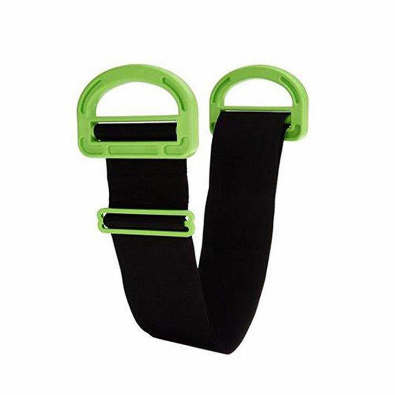 Tali pengangkat portabel hitam panjang dapat diatur pegangan angkat mudah pengaman satu ukuran cocok untuk semua