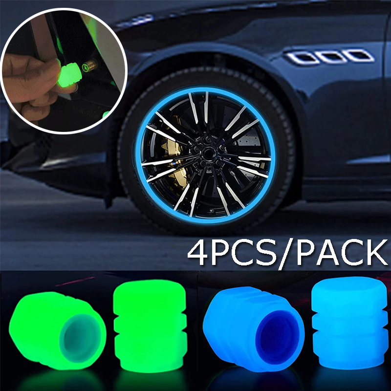 Uniwersalny Luminous zawór opony Cap piasty kół samochodowych świecące odporne na kurz dekoracyjne obręcz do koła Stem obejmuje odpowiedni motocykl motor