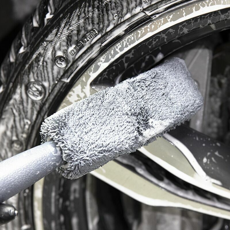 Auto koło samochodowe myjnia Detailing szczotka do czyszczenia samochodu felgi z mikrofibry szczotka na bagażnik samochodowy motocykl Auto Detailing Brush