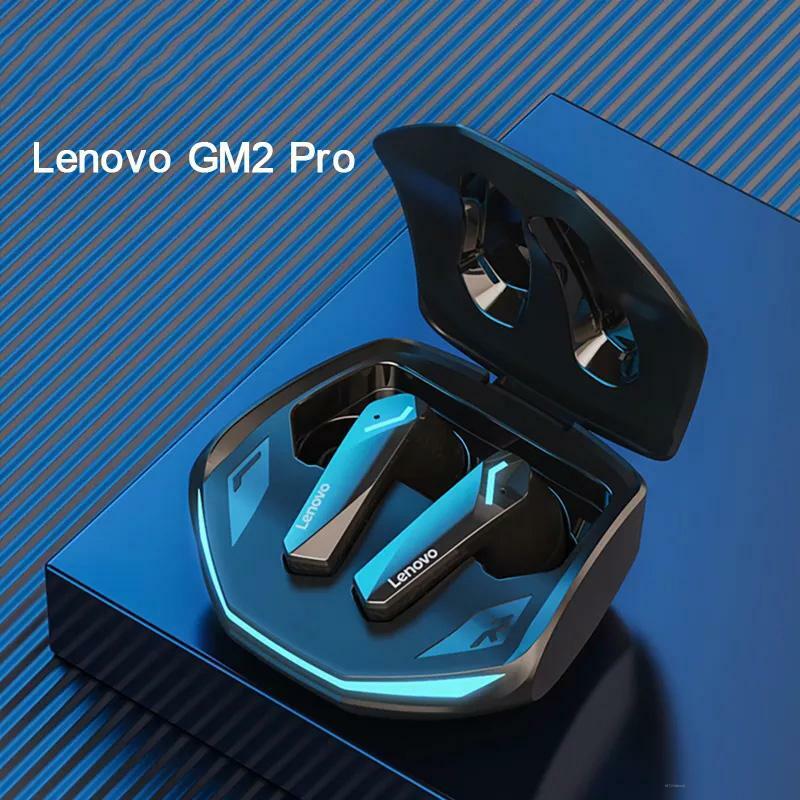 Lenovo GM2 Pro Bluetooth 5.3 Earphone Asli Baru Headphone Nirkabel Gaming Earbud Musik E-sport Headset Mode Ganda dengan Mikrofon