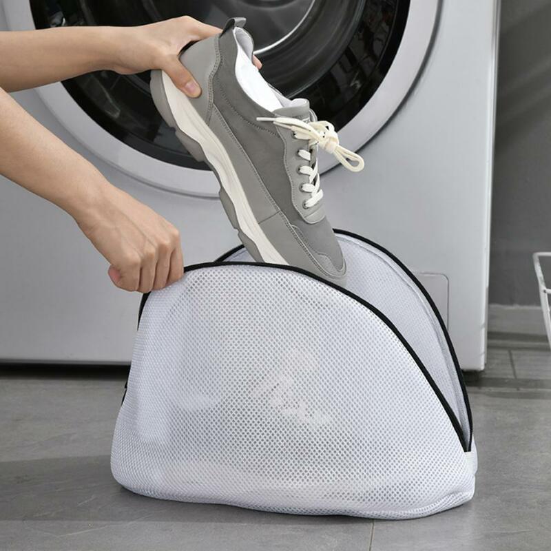 Sac de lavage de chaussures pour machines à laver, sac à linge anti-déformation, sac en maille épaissie, protecteur de chaussures, meubles ménagers, 1 pièce