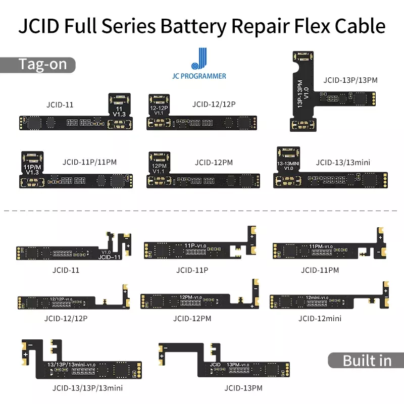 JC V1SE Original Battery Repair Board Flex for Phone 11-14 Promax Battery Pop Ups Widows Error Health Warning Removing Tools