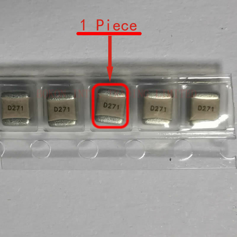 Capacitores multicamadas cerâmicos da porcelana p90 do ruído a271j d271 do esl do tamanho alto q dos capacitores da micro-ondas 270pf 200v rf 1111 v baixo