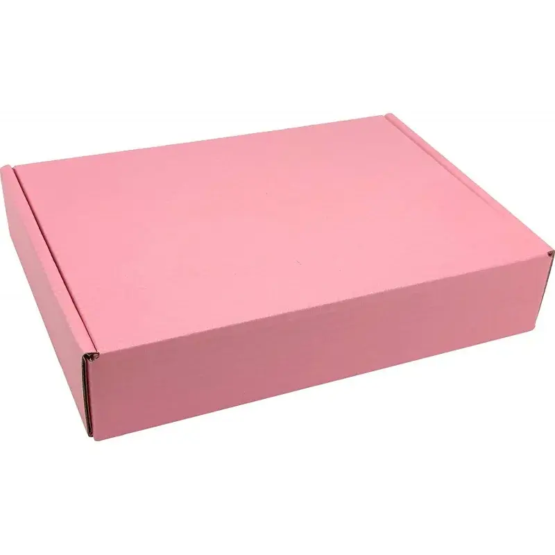 Benutzer definierte benutzer definierte Logo rosa Pappe Papier kartons Versand Mailer Box Wellpappe Hochzeits kleidung Geschenk box Verpackung