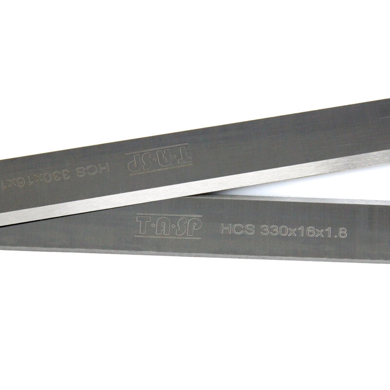 1 para 330mm HCS grubość drewna ostrze strugarki nóż 330x16x1.8mm dla 13 "grubości strugarki