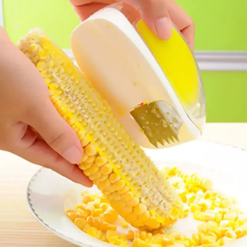 Removedor rápido de pelo de maíz, herramienta de pelado de maíz, cepillo Manual para el hogar, separador de granos de maíz, Color aleatorio, 1 unidad