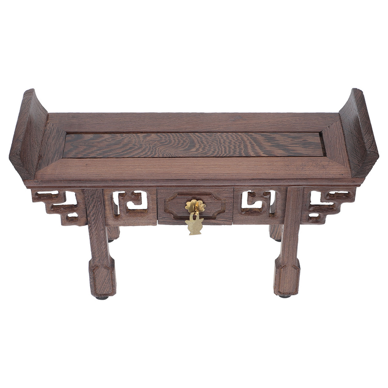 Drewniany stojak wystawowy mały podstawka na czajniczek drewniany cokół Bonsai tradycyjne rękodzieło stojak wystawowy drewniana podstawa orientalny wazon