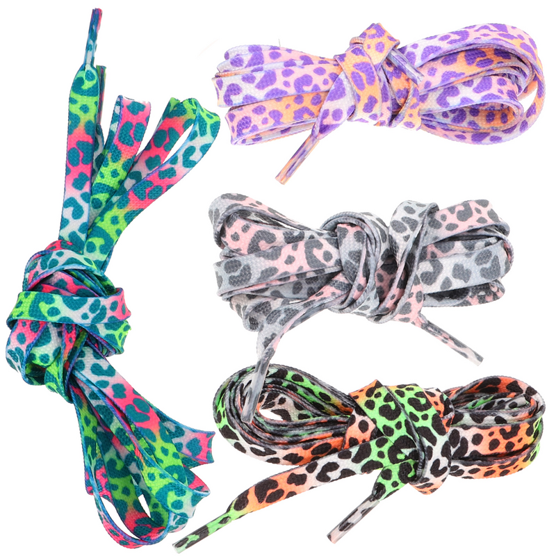 4 Paar Schnürsenkel Casual Krawatten Sport Schnürsenkel Outdoor dekorative Schuhe Ersatz und Frauen