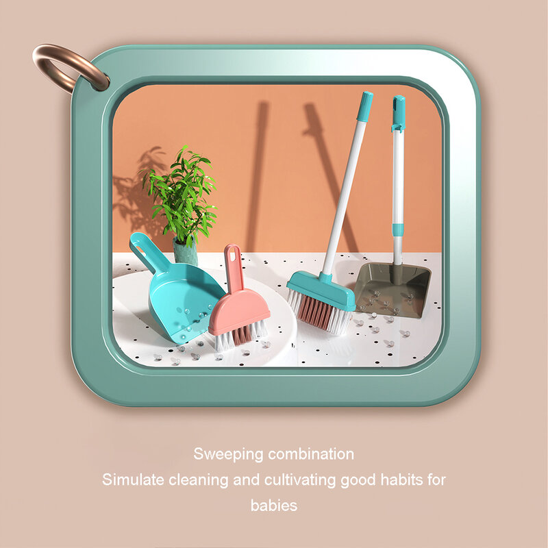 Juguetes de limpieza de vida simulada para niños, juego de herramientas de limpieza y saneamiento, simulación de escoba, aspiradora, juego de jardín de infantes