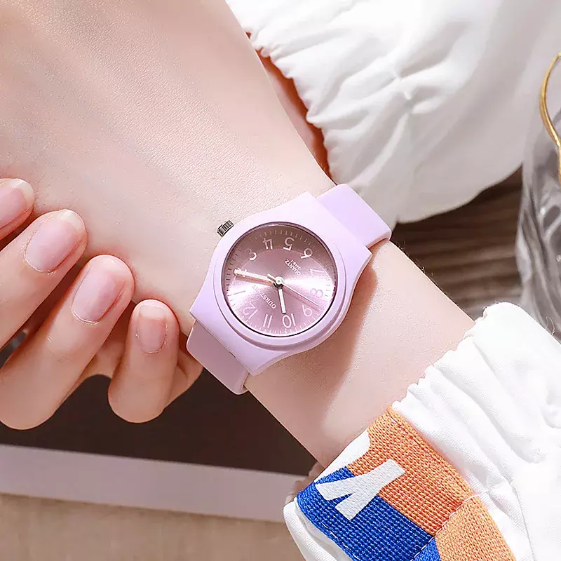 Merk Siliconen Band Quartz Horloge Voor Vrouwen Casual Mode Luxe Dames Polshorloge Montre Femme Clock Reloj Mujer Dropshipping