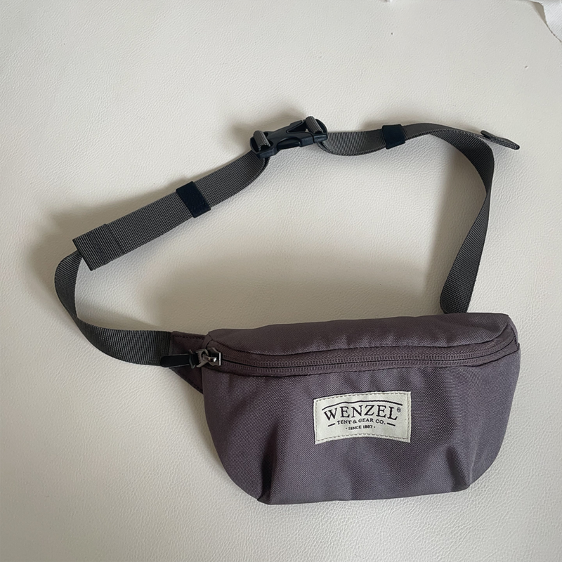 Jednokolorowa dziecięca torba na telefon komórkowy dla dorosłych torba na klatkę piersiowa wypoczynek na świeżym powietrzu torba crossbody torba biodrowa