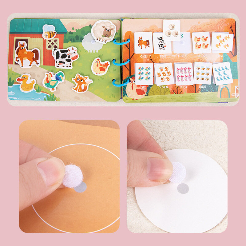 Livre d'activités Montessori pour enfants de 2, 3 et 4 ans en âge préscolaire, livre d'activités pour tout-petits, livre de jouets pour bébés