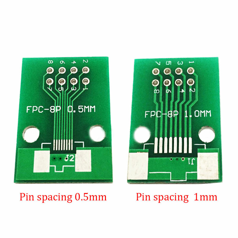 Placa adaptadora FPC de 0,5 MM a 1,0 MM, enchufe de paso a 2,45mm para PCB de 6/8/10/12/20/24/26/30/34/40/50/60/80 Pines, bricolaje conector soldado