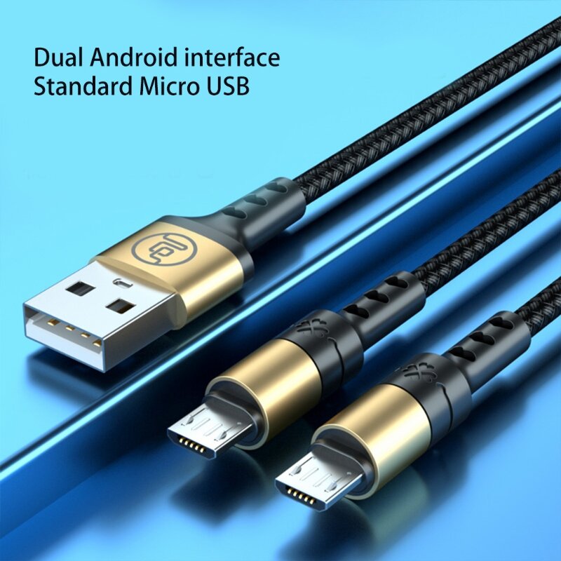 1pc przenośny USB 2.0 typ A męski na 4 Micro USB męski Splitter Y kabel ładujący do Samsung Xiaomi telefon komórkowy Tablet Power Bank