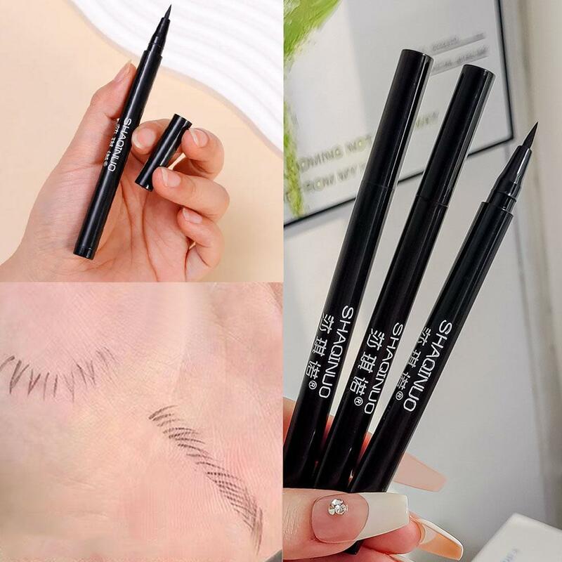 New Black Liquid Eyeliner Waterproof Long Lasting Brown Color Liquid Eye Liner Pencil Quick Drying Not Bloom Natural Korean