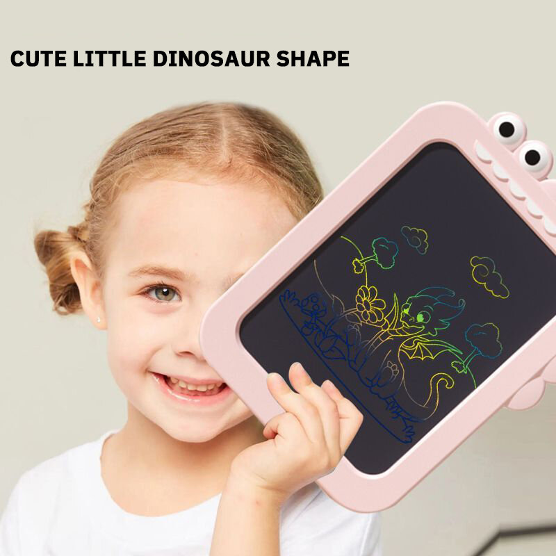 Tablet tulis GAMBAR dinosaurus 12 inci, layar Lcd untuk belajar pendidikan bantalan gambar grafiti elektronik hadiah mainan
