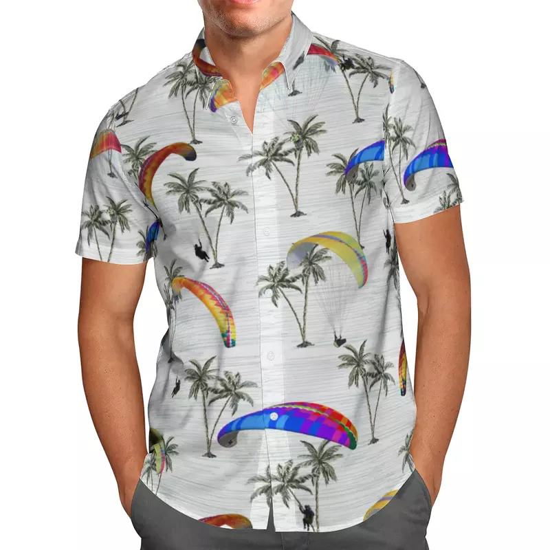 Hawaiiaanse Stijl Heren Shirt Met Korte Mouwen 3d Bedrukte Oversized Shirts Voor Heren Streetwear Cartoon Strand Grafische T-Shirts Y 2K