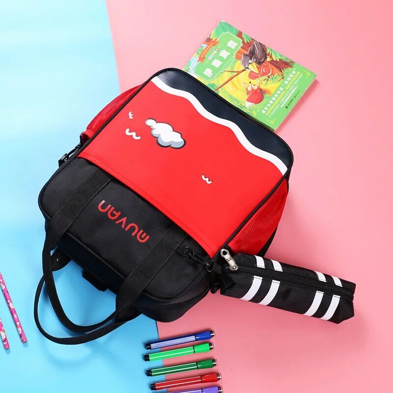 Pupils' schoolbags 2020 new cartoon children's tutorial bag nylon messenger bag Mainland China free shipping