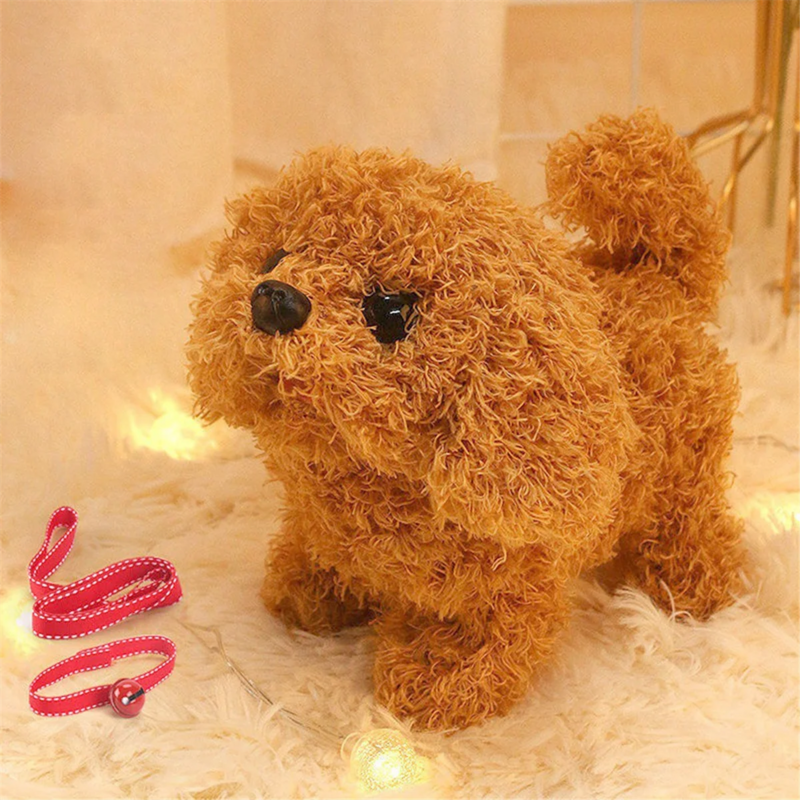 D Baby Toy Dog che cammina Barks Tail Wagging peluche Interactive Electronic Pets Puppy Toys for Girls Boys Birthday