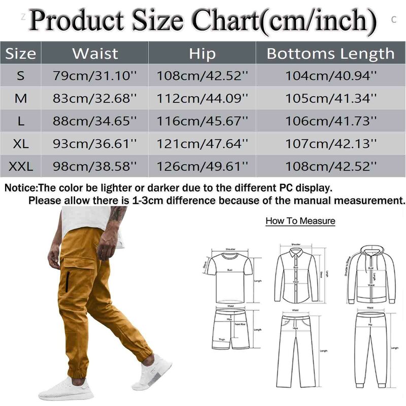Men Summer Cargo Pants Casual Breathable Fashion Solid Color Zipper Pocket Drawstring Loose Sweatpants Hiking Fishing Trousers