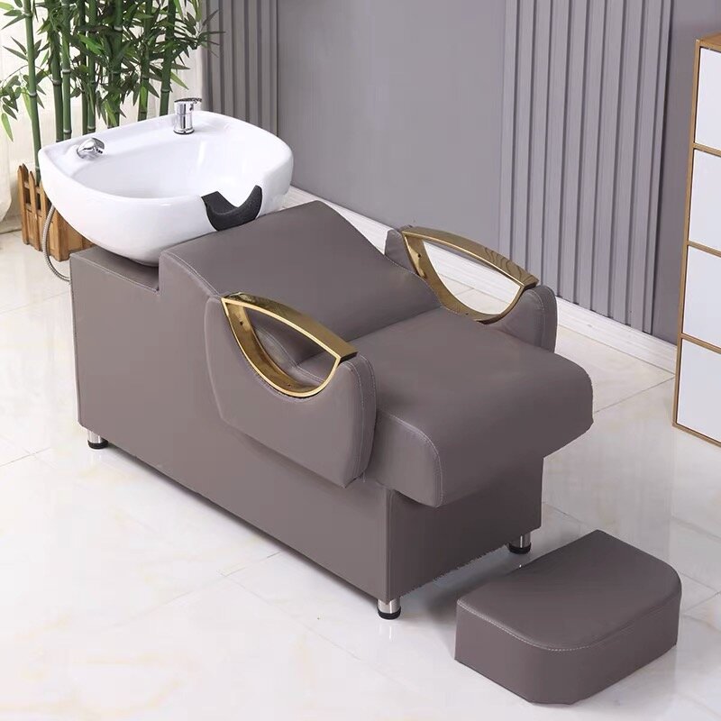 Washing Lounger Shampoo Chair Cosmetology Hairstyle Dressers Shampoo Bed Hairdresser Sedia Parrucchiere Facial Furniture CM50XF