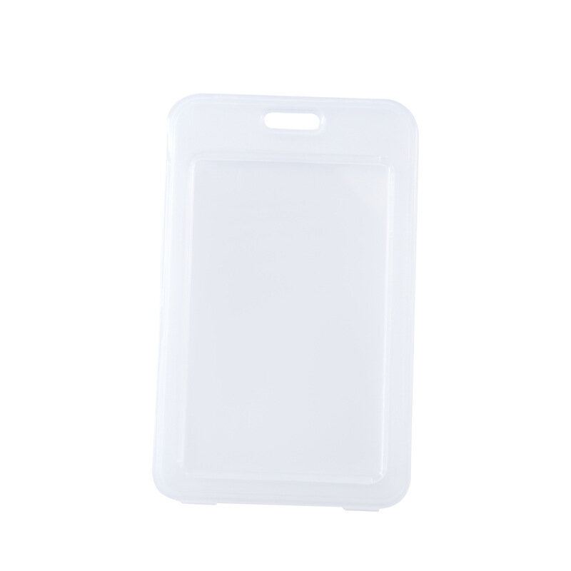 Transparent PP Plastic Working Permit Case Credit Bank Card Protective Cover Bag Holder ID Tag Pass Employee's Work Card Sleeve