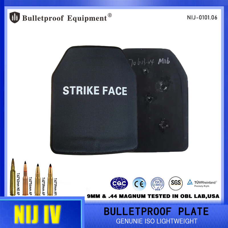 NIJ IV ICW Military Ceramic Ballistic Plate Level 4 Ballistic Body Armor Front and Back Targeted M2AP AK47 M80