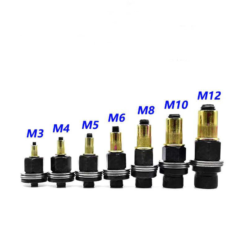 Dual Purpose Mão Rivet Nut Gun Cabeça Nuts Adapter Tool, Riveter Acessório para Nuts, Modelo Opcional, M3, M4, M5, M6, M8, M10, 1Pc