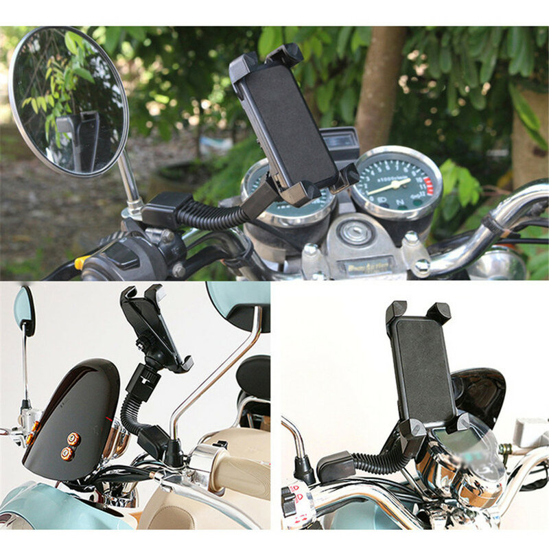 Motorcycle Mobile Phone Holder Electromobile Motor Mount 3.5-6.5 inch Phone Stand Holder for Universal Mobile Phone