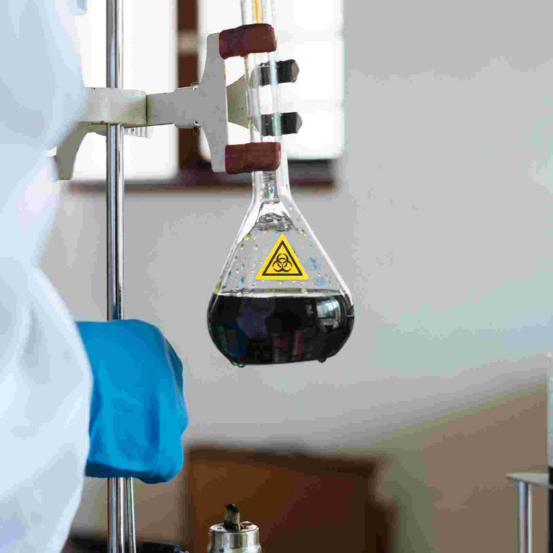 علامات السلامة البيولوجية للمختبر للتحذير البيولوجي ، ملصقات علامات التحذير من العدوى ، مخاطر المختبرات ، علامات