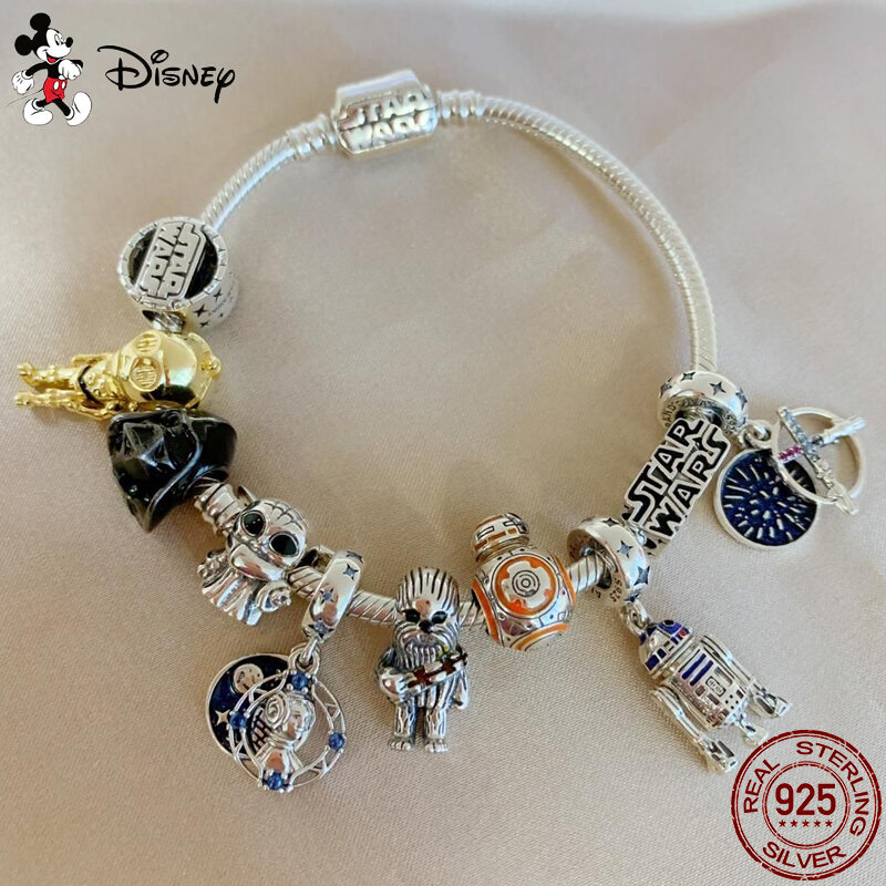 Heißer Verkauf Star Wars Yoda Form Charm Perlen passt Pandora Charms Armbänder für Frauen Silber Anhänger Perle DIY feinen Schmuck Geschenk