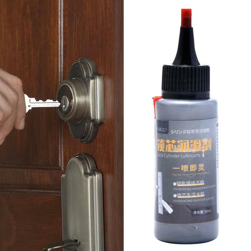 Powdered Graphite Lubricants Graphite Dry Lubricant For Locks Reduce Friction Hinge Lubricant 50ml For Sliding Doors Stuck Locks