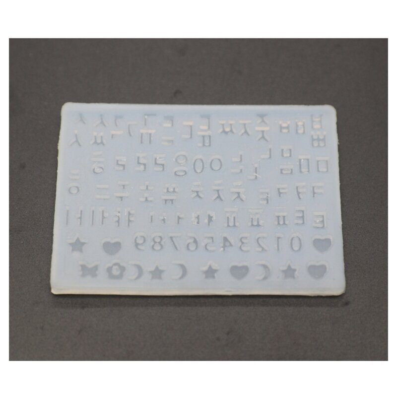Wszechstronne formy do rękodzieła silikonowego piasku kształcie litery formy DIY rzemiosło formy X3UD