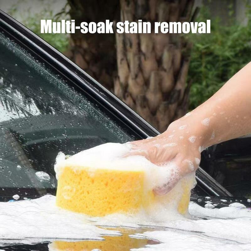 Detalhando esponja de secagem rápida ferramenta de mão limpo poeira ultra grosso grande bloco lavagem carro mais limpo enceramento esponja para carro
