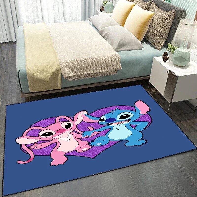 80x160cm Disney Stitch dywan Home Decor dywan dywanik do toalety wycieraczka do butów łazienka kuchnia antypoślizgowe dywany na podłogę do sypialni dywaniki