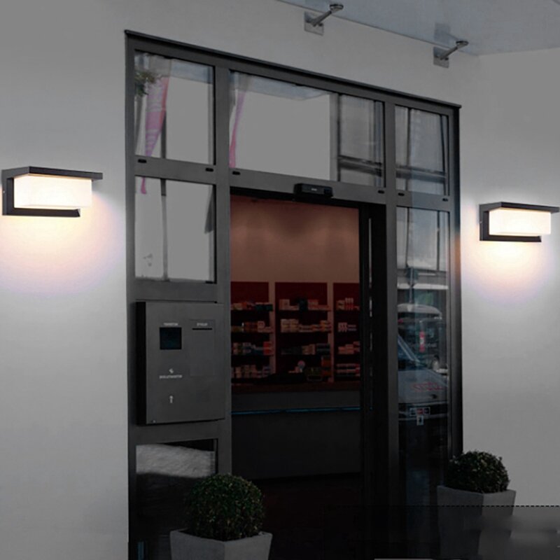 18W Led Outdoor Light With Motion Detector Wall Light Human Body Motion Sensing Waterproof Wall Lamp Sensor Outdoor Lamp