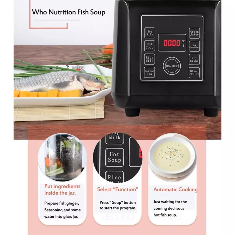 Frullatore macchina nuovo riscaldamento macchina da cucina multifunzionale integratore alimentare per bambini latte di soia smerigliatrice fornello frullatore