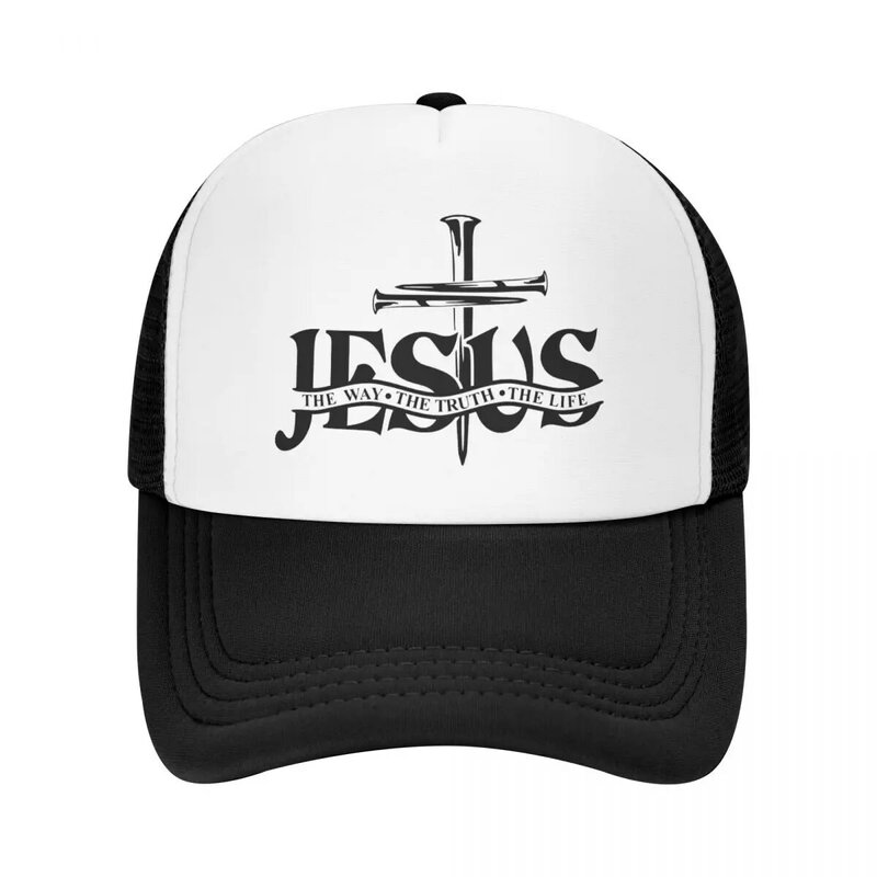 Jesus die Art und Weise die Wahrheit das Leben Trucker Hut Männer Frauen benutzer definierte einstellbare erwachsene Religion christlichen Glauben Baseball mütze Sommer
