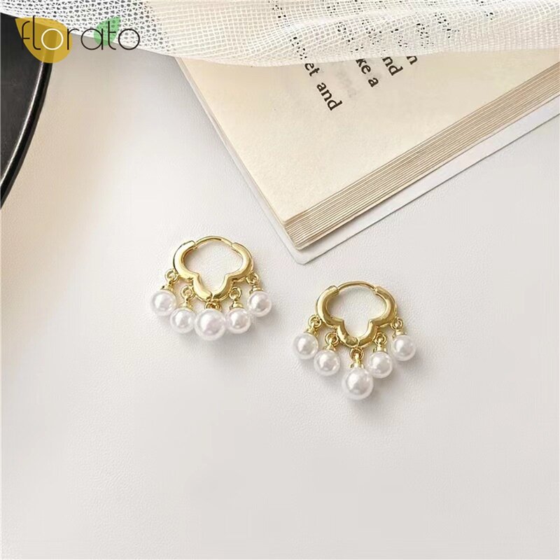 925 Sterling Silver Ear Needle Fashionable Luxurious Hoop Earrings Minimalist Tassel Design Exquisite Earrings for Women Jewelry