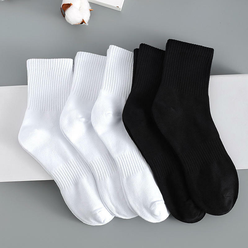 Logotipo personalizado masculino de compressão algodão meias, aperto do tornozelo, Designer, Tripulação, Unisex, alta qualidade, 5 pares