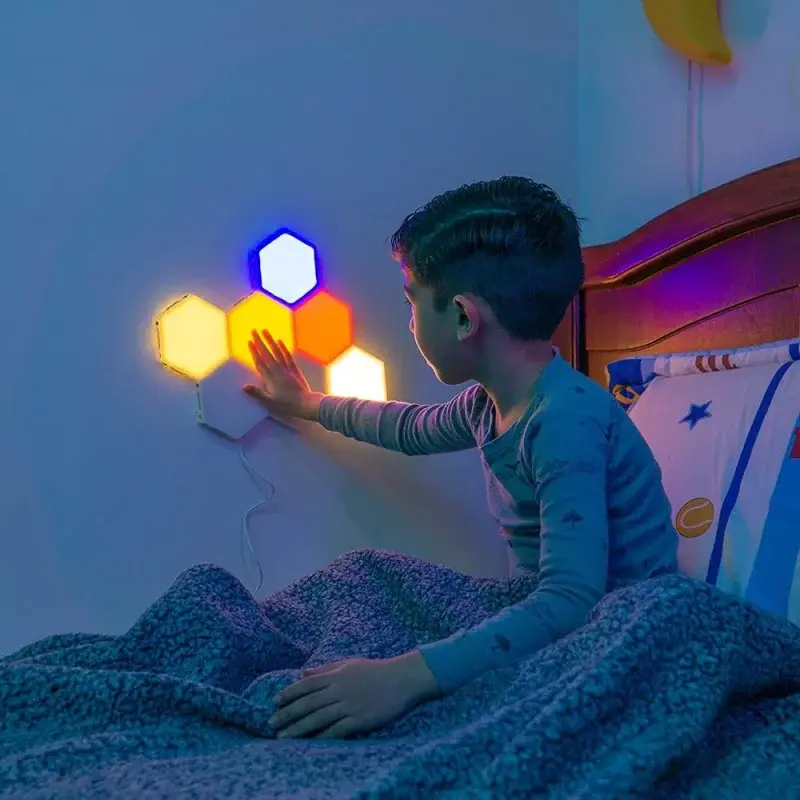明るい自閉症タップLEDライト、タッチセンシティブ、視覚的、触覚、感覚ツール、10個