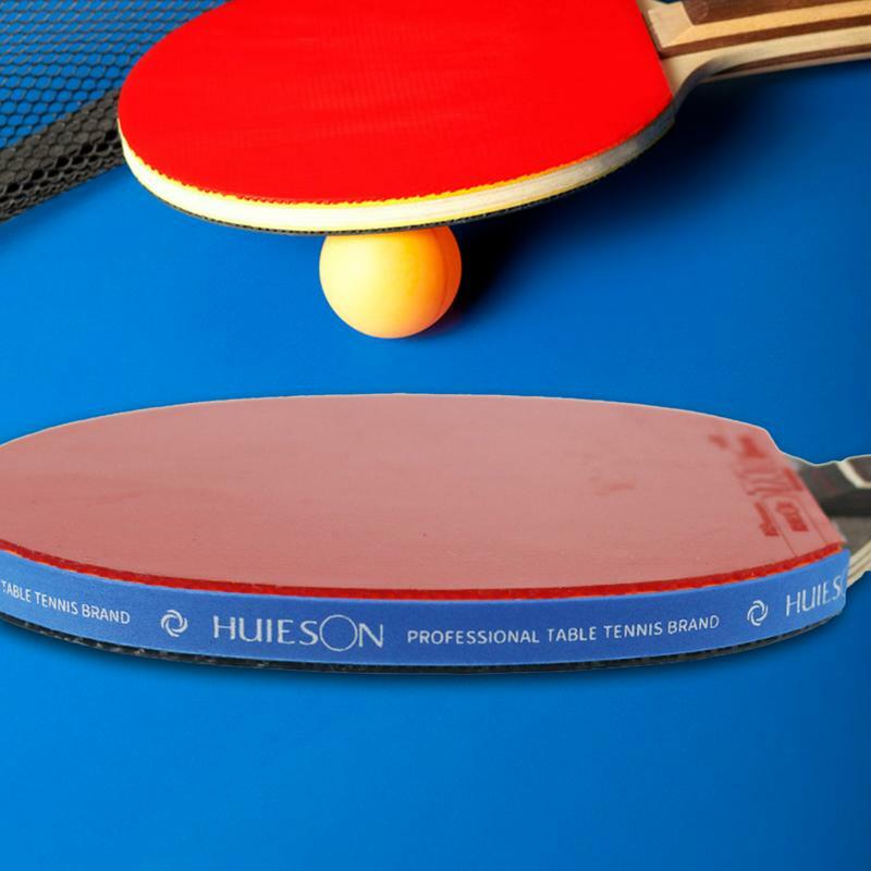 Bet raket Ping-Pong spons pita tepi tenis meja, pengganti pita pelindung samping kelelawar (merah/hitam/biru)