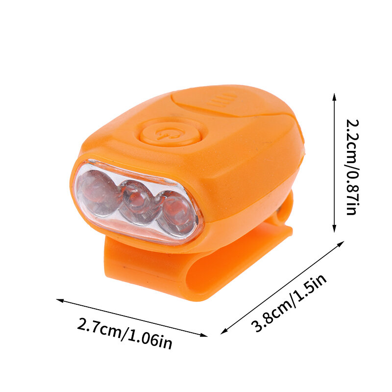 Lampu depan LED Mini portabel, lampu topi dapat diputar, lampu kepala terang, lampu berkemah bersepeda