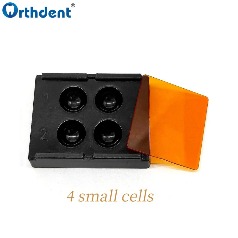 4 Löcher Dental Shading Light Box Verbund harz gut mischen lichtdichte Lagerung Hading Farbe Toning Fall Zahnarzt Material