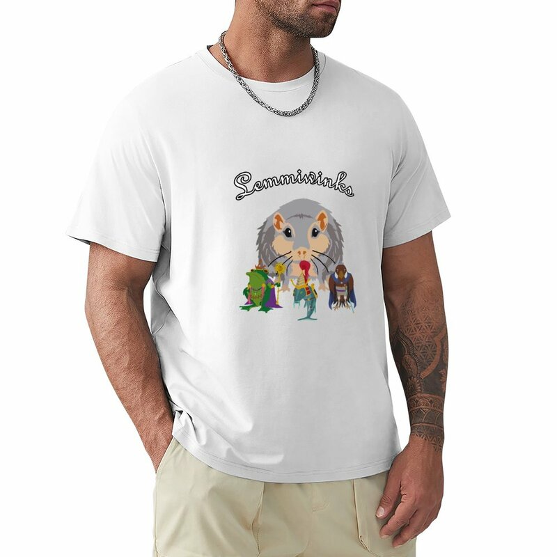 Брендовая футболка, футболка Lemmiwinks, забавная футболка, футболка, аниме футболка, футболки для мужчин, повседневные футболки