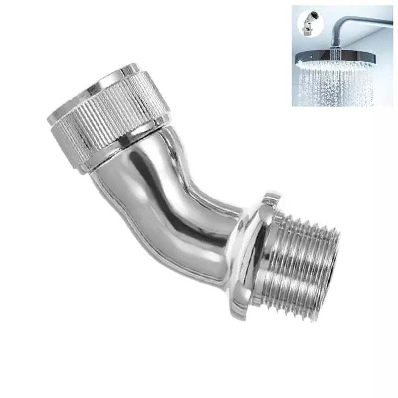 Shower Elbow Adapter For Shower Head 45°Angle G1/2 Male To Female Shower Head For  Bathroom Fixture Accessories